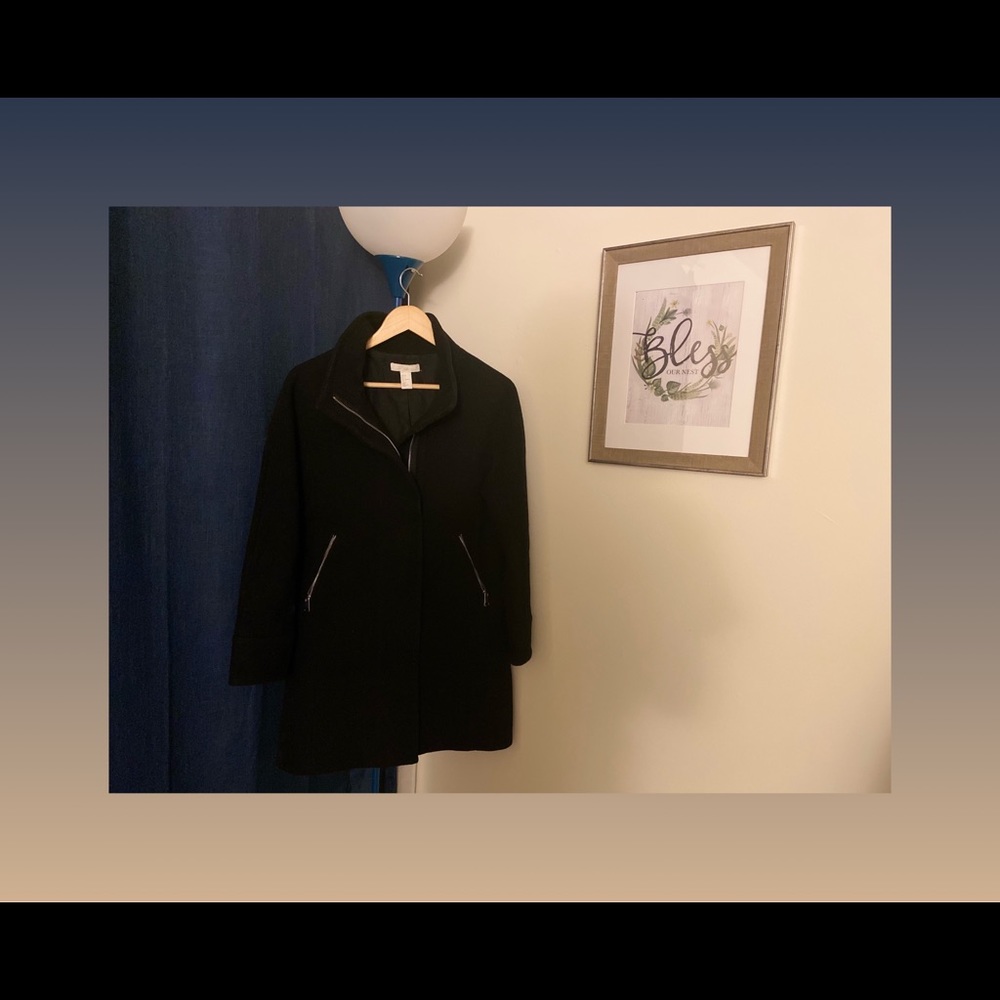 H&M black coat